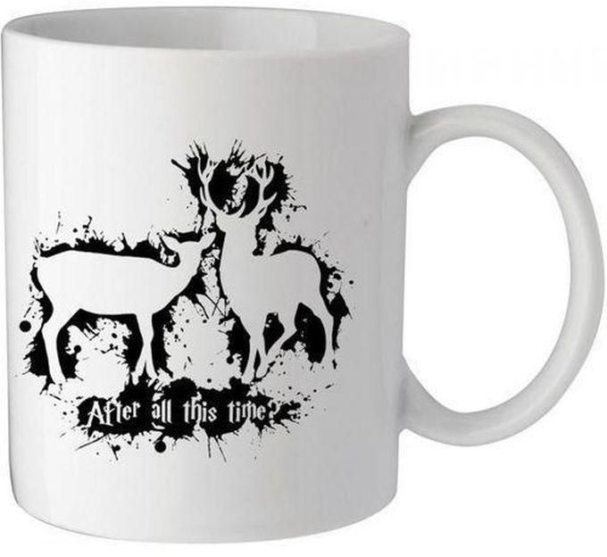 Papeyone Harry Potter After All This Time Always Ceramic Mug - White/Black