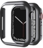 Hard PC Ultra-Thin Protective Case Cover Frame for Apple Watch Series 7 45mm Black