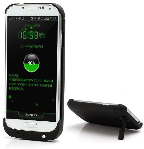 3200mAh External Battery Charger Power Case/Bank for Samsung Galaxy SIV S4 - Black