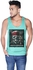 Creo Pirates of the Caribbean Movie Poster Printed Tank Top for Men - S, Green