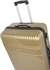 Senator Hard Case Trolley Luggage Set of 3 Suitcase for Unisex ABS Lightweight Travel Bag with 4 Spinner Wheels KH120 Gold