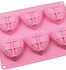 3 Packs 6 Cavities Heart Shaped Silicone Mold (Pink) Baking Mold Cake Pan, Biscuit Chocolate Mold Ice Cube Tray Soap Mold