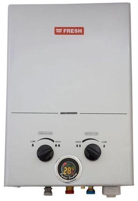 Fresh Gas Water Heater - 10 Liter - Silver