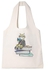 Tote Bag Off White Canvas Cotton Oval Hand /35*40cm