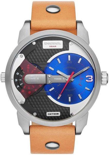 Diesel Mini Daddy Men's Multi Color Dial Leather Band Watch - DZ7308
