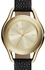 Armani Exchange Smart Women's Gold Dial Leather Band Watch - AX4259