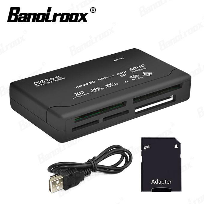 Banolroox All In One Card Reader Black USB 2.0 SD