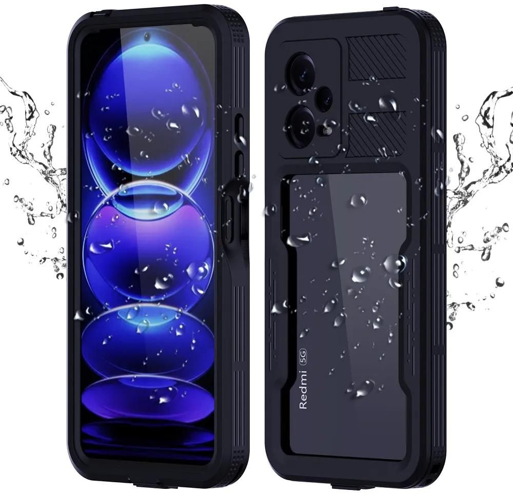 For Xiaomi Redmi Note 12 11 Pro 11S Waterproof Phone Case The Whole Body Built-in Screen Protection Film Strong Phone Case Heavy Duty Anti-Fall Protective Cover