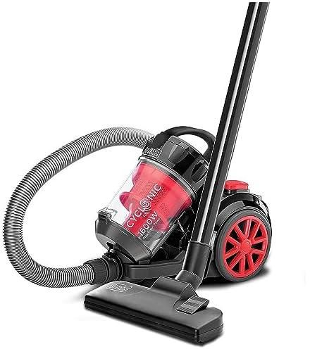 Black & Decker 1600W Bagless Cyclonic Canister Vacuum Cleaner, Multi Color - Vm1680-B5