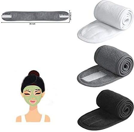 3Pc Facial Spa Yoga Sport Headband Makeup Head Wrap for Face Washing Mask Hair Band(Mix)