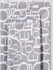 3-Piece Queen Size 180 Thread Count Premium Collection Alphabet Printed Bedsheet Set Includes 1xBedsheet, 2xPillow Cases 50x75 cm Cotton Grey/White 240x254cm