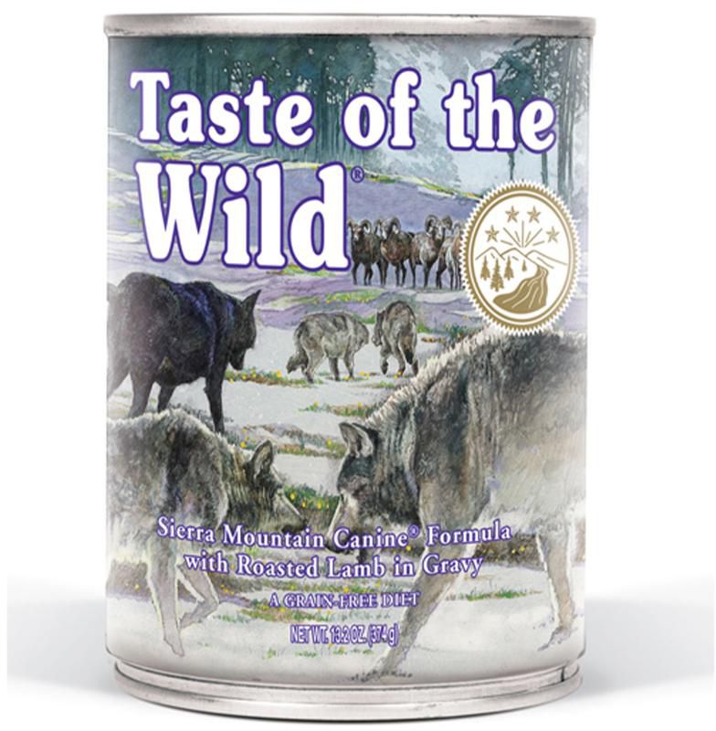 Taste of the Wild Sierra Mountain Canine Formula with Lamb in Gravy - 390g