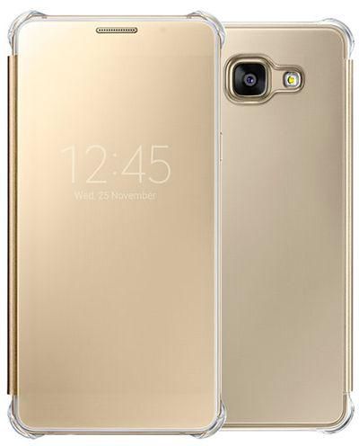 Speeed Clear View Cover For Samsung Galaxy A7 2016 - A710 - Gold