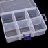 Generic 6 Removable Plastic Storage Box Jewelry/Earring/Tools