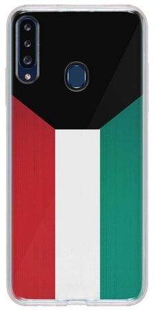 Flag Of Kuwait Full Print Flexible Case Cover For Samsung Galaxy A20S Multicolour