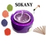 Sokany Wax Heater + Pearl Wax + Wax Applicator Sticks