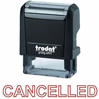 Trodat Printy 4911 Stamp Cancelled