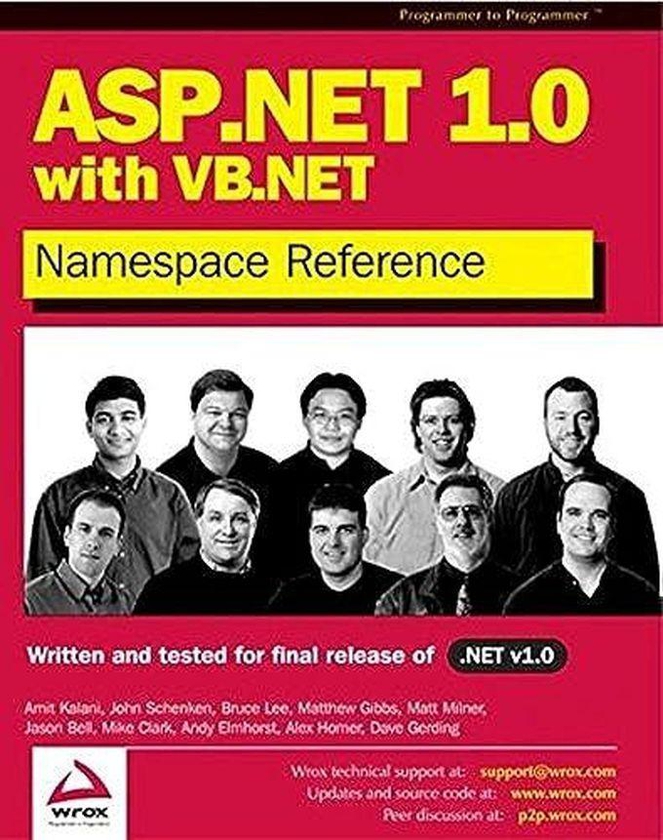 John Wiley & Sons ASP.NET 1.0 Namespace Reference Using Visual Basic.NET ,Ed. :1