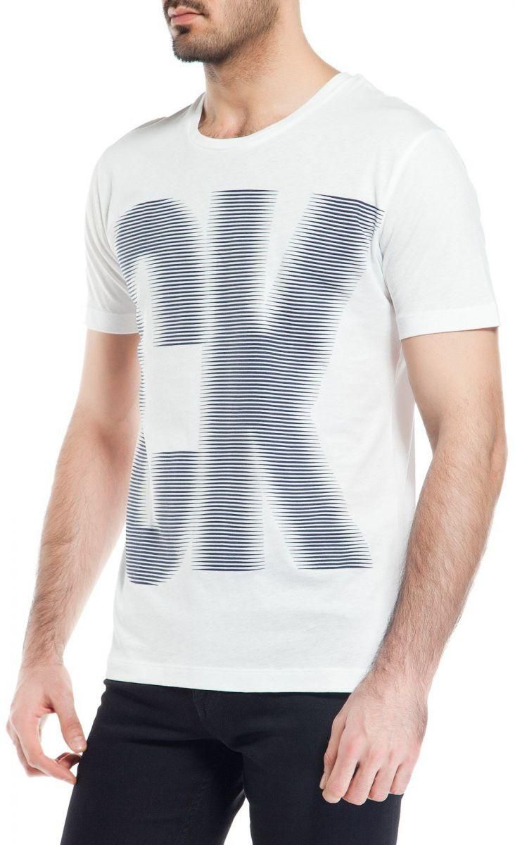 T-Shirt for Men by Calvin Klein, Size L, White, J3EJ301833_112
