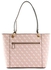 Guess women's shoulder shopper tote bag noelle 4g logo, rose pink