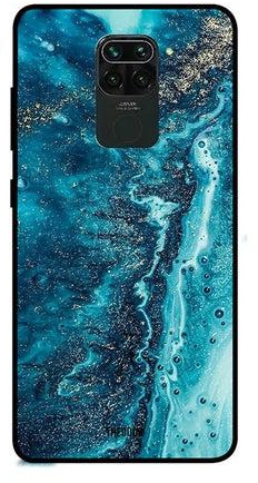 Protective Case Cover For Xiaomi Redmi Note 9 Blue Water Waves