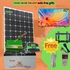 Solar panel fullkit 400w (panel, battery, inverter, controller) with Television TV + FREE extension cable, Tv guard, audio cable and wall bracket