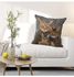 Decorative Cat Printed Cushion Cover Multicolour 45 x 45cm