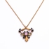 Bright Colors Geometric Necklace Inlaid with Crystal