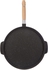 Grill Frying Pan Double Sided, Stone Black (36-cm)
