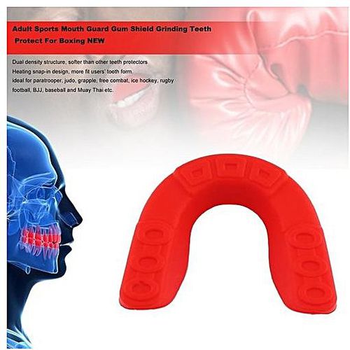 yaoyan Adult Sports Mouth Guard Gum Shield Grinding Teeth Protect For Boxing NEW White 