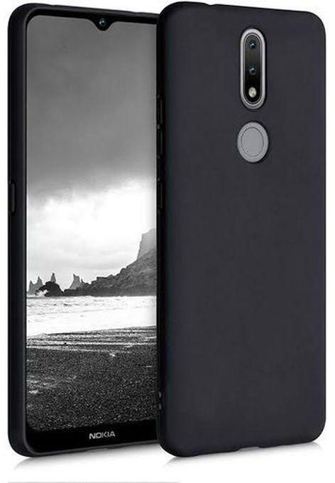 Silicone Cover Case For Nokia 2.4 Case Black Cover
