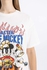 Defacto Oversize Fit Mickey & Minnie Licensed Crew Neck Printed Short Sleeve T-Shirt