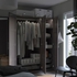 PAX Wardrobe frame, dark grey, 100x58x201 cm - IKEA