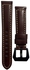 حزام ساعة جلد هجين 20 ملم متوافق مع سامسونج جير S2 كلاسيك (SM-R732 & SM-R735) - بني داكن