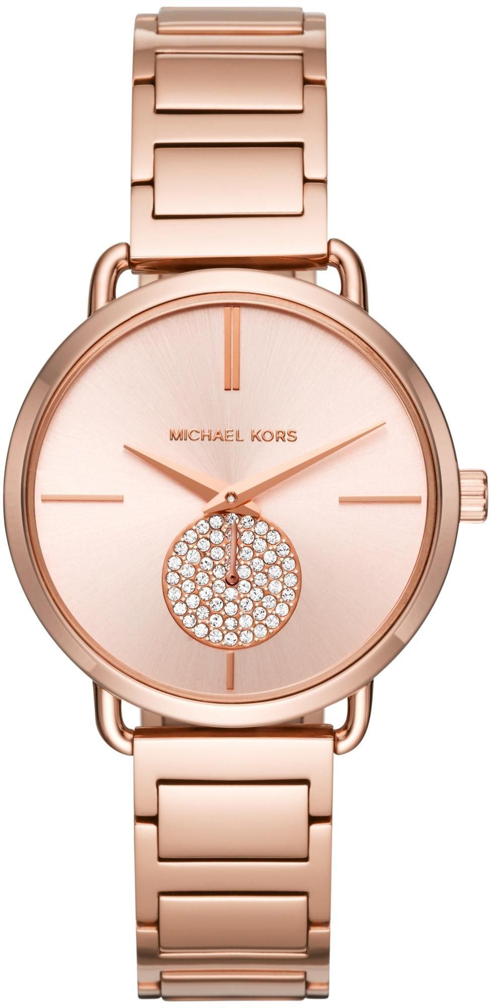 Michael Kors Watch Womens Portia Glitz MK3640 (Rose Gold)