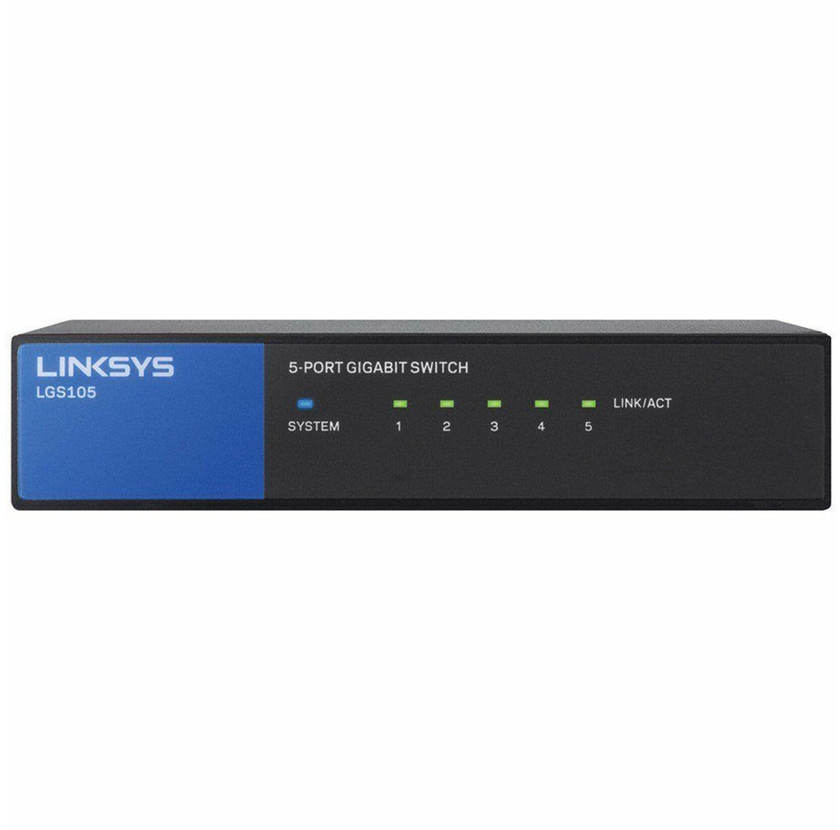 Linksys 5-Port Business Desktop Gigabit Switch LGS105 Black
