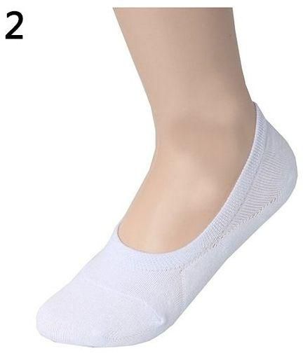 Sanwood Men's Fashion Sports Low Cut Cotton Breathable Ankle Short Boat Invisible Socks-White
