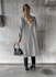 New Women's Fashion Simple Long Sleeve Lapel Button Wool Overcoat