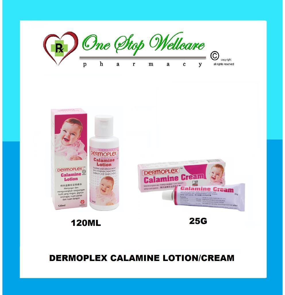 Dermoplex Calamine Lotion 120ml (Exp:11/2026) / Cream 25g (Exp: 08/2026)