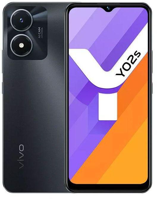 Vivo Y02s - 6.51-inch 3GB/32GB Dual Sim 4G Mobile Phone - Fluorite Black
