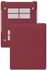 غطاء حماية صلب مطاطي مع غطاء لوحة مفاتيح لجهاز ماك بوك برو مقاس 15 بوصة أحمر