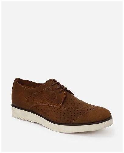 Men's Club Leather Formal Shoes - Coffee