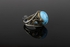 925 Sterling Silver Ring - Natural Feroza Agate Stone