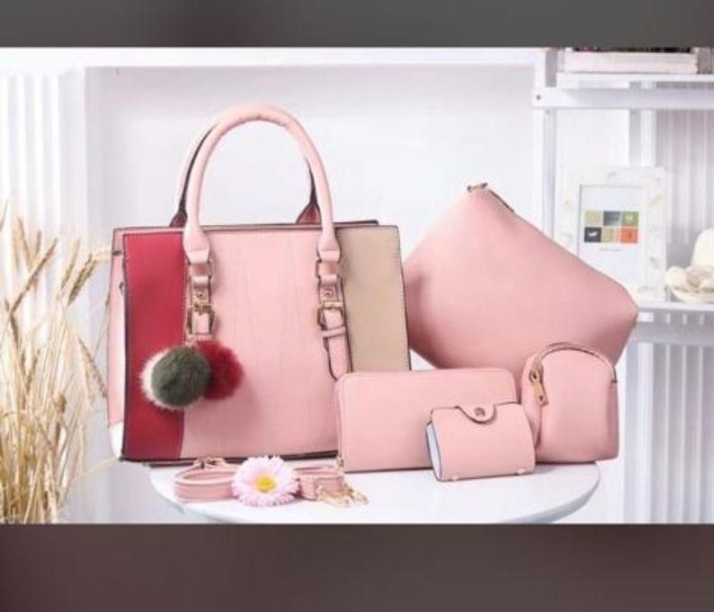 Fashion 5 in 1 Elegant Ladies Handbag Fluffy