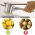 Stainless Steel Potato Ricer with Multi-Function Vegetable Peeler, Stainless Steel Potato Masher for Mashed Potatoes, Fruits and More- 3 Interchangeable Discs, Pack of 2 (Potato Ricer + Potato Peeler)