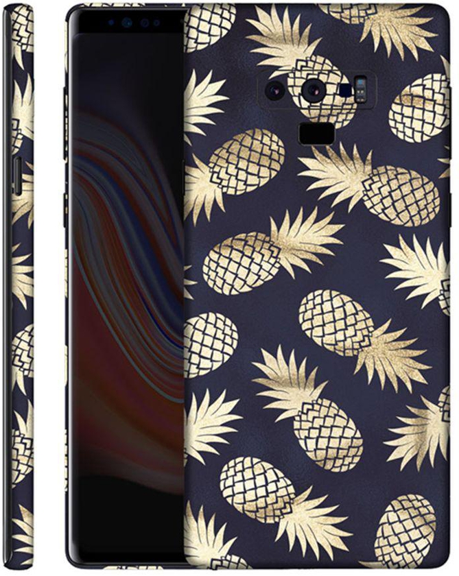 Protective Vinyl Skin Decal For Samsung Galaxy Note 9 Gold Pineapple