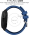 Tentech Silicone Sport Watch Band 20mm Compatible With Samsung Gear Sport/Samsung Watch 4/5/5 Pro/S2 Classic/Active 2 40/44mm/Amazfit GTS 3/GTS 4/4 Mini/Bip 3/Pro/GTS 2 Mini/GTS 2e/Pip U/U Pro – Blue