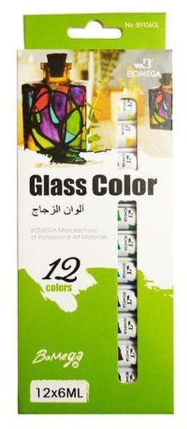 Set Of Glass Coloring Tubes - 12 Colors - 6 Mm