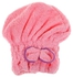 Microfiber Hair Turban Towel - Pink