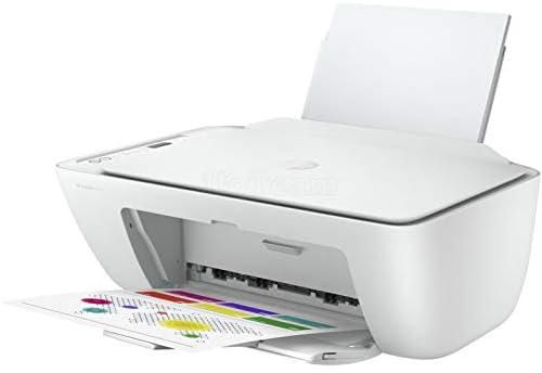 طابعة HP DeskJet 2710 متعددة المهام (الكل في واحد) الطباعة والنسخ والمسح الضوئي, لاسلكية - اللون: أبيض [5AR83B]